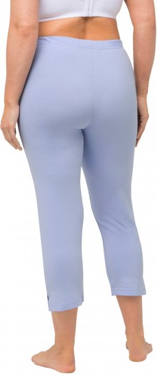Ulla Popken Basic Stretch Knit Capris Blue - Džinsai & Kelnės Didelėse Dydžiuose – Plus Size - 