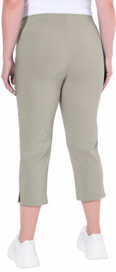 Ulla Popken Stretch Basic Bengaline Capri Pants Grey - Džinsai & Kelnės Didelėse Dydžiuose – Plus Size - 
