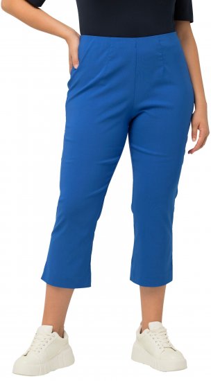 Ulla Popken Stretch Basic Bengaline Capri Pants Royal Blue - Džinsai & Kelnės Didelėse Dydžiuose – Plus Size - 
