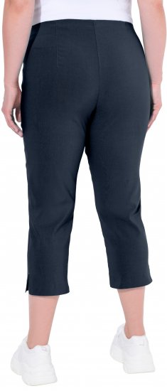 Ulla Popken Stretch Basic Bengaline Capri Pants Navy Blue - Džinsai & Kelnės Didelėse Dydžiuose – Plus Size - 