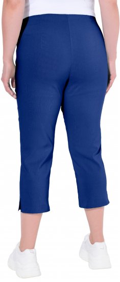 Ulla Popken Stretch Basic Bengaline Capri Pants Blue - Džinsai & Kelnės Didelėse Dydžiuose – Plus Size - 