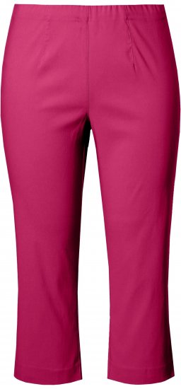 Ulla Popken Stretch Basic Bengaline Capri Pants Pale Lilac - Džinsai & Kelnės Didelėse Dydžiuose – Plus Size - 
