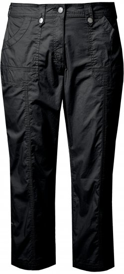 Ulla Popken Roll Tab Hem Stretch Cargo Pants Black - Džinsai & Kelnės Didelėse Dydžiuose – Plus Size - 