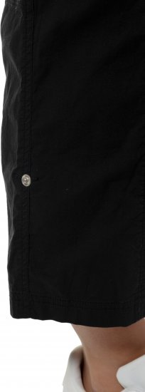 Ulla Popken Roll Tab Hem Stretch Cargo Pants Black - Džinsai & Kelnės Didelėse Dydžiuose – Plus Size - 