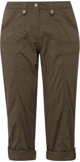 Ulla Popken Roll Tab Hem Stretch Cargo Pants Green - Džinsai & Kelnės Didelėse Dydžiuose – Plus Size - 