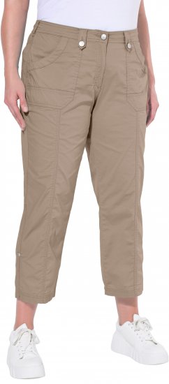 Ulla Popken Roll Tab Hem Stretch Cargo Pants Orange - Džinsai & Kelnės Didelėse Dydžiuose – Plus Size - 