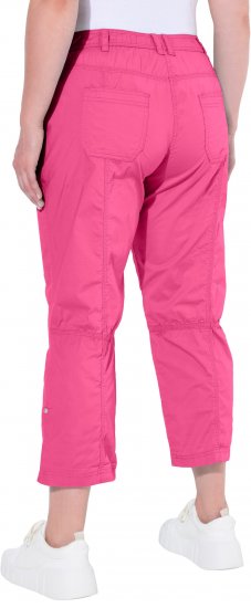 Ulla Popken Roll Tab Hem Stretch Cargo Pants Pink - Džinsai & Kelnės Didelėse Dydžiuose – Plus Size - 
