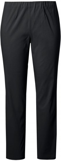 Ulla Popken Bengaline Slim Leg Sienna Fit Elastic Waist Pants Black - Džinsai & Kelnės Didelėse Dydžiuose – Plus Size - 