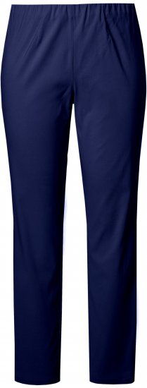 Ulla Popken Bengaline Slim Leg Sienna Fit Elastic Waist Pants Blue - Džinsai & Kelnės Didelėse Dydžiuose – Plus Size - 
