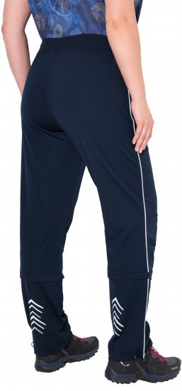 Ulla Popken Zip Off Reflective Detail Funtional Powerstretch Pants Navy - Džinsai & Kelnės Didelėse Dydžiuose – Plus Size - 