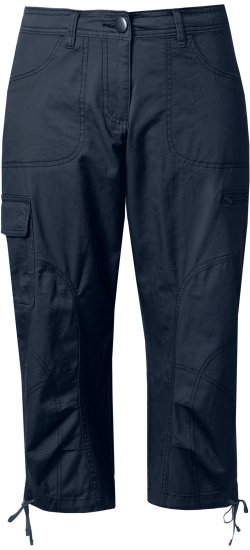 Ulla Popken Stretch Cotton Cargo Crop Pants Navy - Džinsai & Kelnės Didelėse Dydžiuose – Plus Size - 
