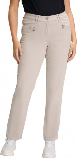 Ulla Popken Summer Pants Mony Beige - Džinsai & Kelnės Didelėse Dydžiuose – Plus Size - 