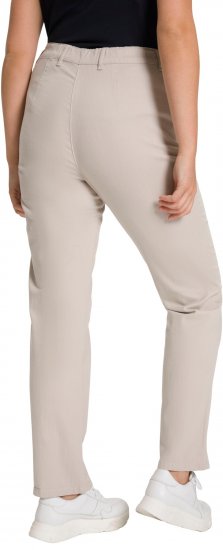 Ulla Popken Summer Pants Mony Beige - Džinsai & Kelnės Didelėse Dydžiuose – Plus Size - 