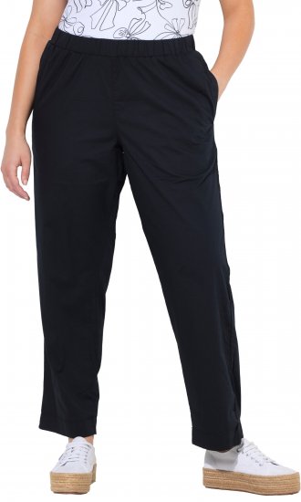 Ulla Popken Wide Leg Ruby Fit Stretch Chino Pants Navy - Džinsai & Kelnės Didelėse Dydžiuose – Plus Size - 