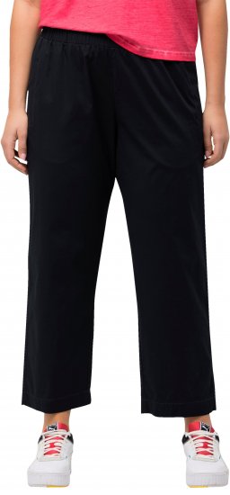 Ulla Popken Wide Leg Ruby Fit Stretch Chino Pants Dark Teal - Džinsai & Kelnės Didelėse Dydžiuose – Plus Size - 