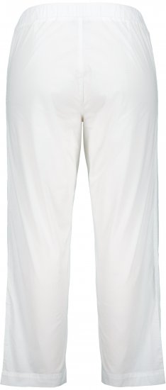 Ulla Popken Wide Leg Ruby Fit Stretch Chino Pants Snow White - Džinsai & Kelnės Didelėse Dydžiuose – Plus Size - 