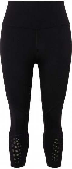 Ulla Popken Quick Dry Sport Crop Leggings Black - Džinsai & Kelnės Didelėse Dydžiuose – Plus Size - 
