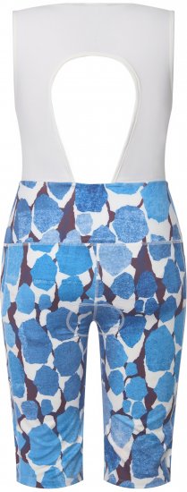 Ulla Popken Abstract Print Padded Cycling Shorts With Suspenders White - Džinsai & Kelnės Didelėse Dydžiuose – Plus Size - 