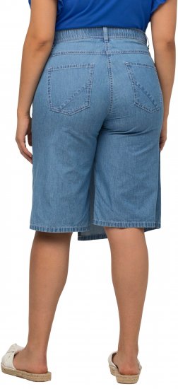 Ulla Popken Denim Wrap Look Skort Blue Denim - Džinsai & Kelnės Didelėse Dydžiuose – Plus Size - 