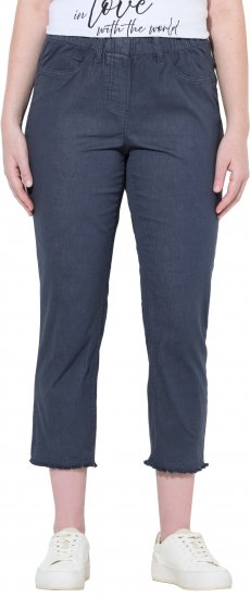 Ulla Popken Stretch Blend Bengaline Pants Navy - Džinsai & Kelnės Didelėse Dydžiuose – Plus Size - 
