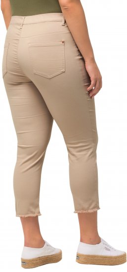 Ulla Popken Stretch Blend Bengaline Pants Dark Putty - Džinsai & Kelnės Didelėse Dydžiuose – Plus Size - 