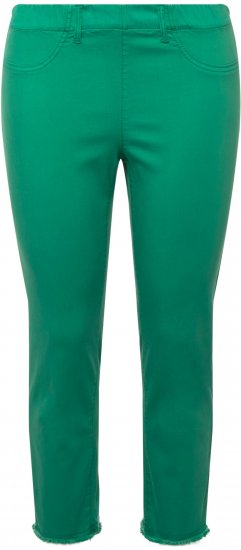 Ulla Popken Stretch Blend Bengaline Pants Emerald Green - Džinsai & Kelnės Didelėse Dydžiuose – Plus Size - 