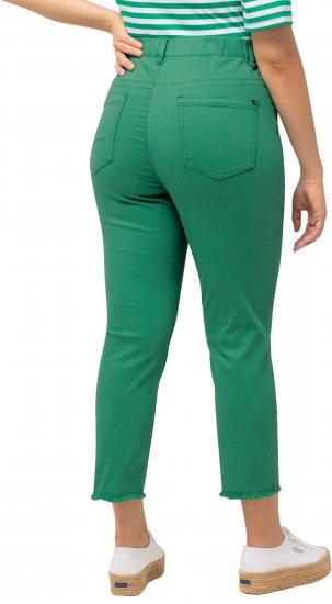 Ulla Popken Stretch Blend Bengaline Pants Emerald Green - Džinsai & Kelnės Didelėse Dydžiuose – Plus Size - 
