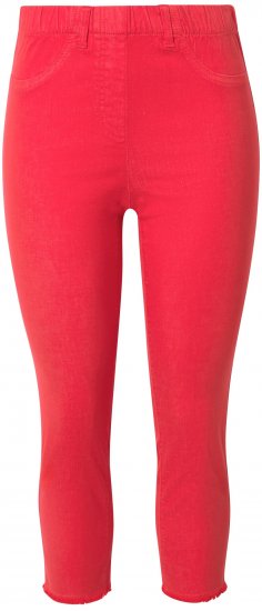 Ulla Popken Stretch Blend Bengaline Pants Neon Red - Džinsai & Kelnės Didelėse Dydžiuose – Plus Size - 