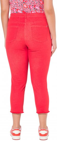 Ulla Popken Stretch Blend Bengaline Pants Neon Red - Džinsai & Kelnės Didelėse Dydžiuose – Plus Size - 