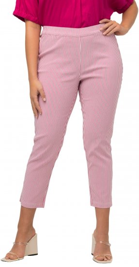 Ulla Popken Stretch Blend Bengaline Pants Pale Lilac - Džinsai & Kelnės Didelėse Dydžiuose – Plus Size - 