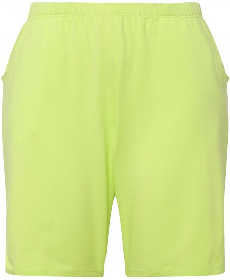 Ulla Popken Stretch Knit Bermuda Shorts Green - Džinsai & Kelnės Didelėse Dydžiuose – Plus Size - 