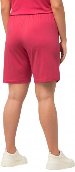 Ulla Popken Stretch Knit Bermuda Shorts Red - Džinsai & Kelnės Didelėse Dydžiuose – Plus Size - 