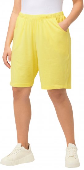 Ulla Popken Stretch Knit Bermuda Shorts Orange - Džinsai & Kelnės Didelėse Dydžiuose – Plus Size - 
