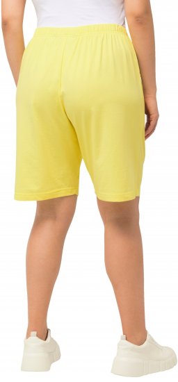 Ulla Popken Stretch Knit Bermuda Shorts Orange - Džinsai & Kelnės Didelėse Dydžiuose – Plus Size - 