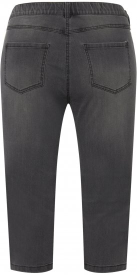 Ulla Popken Basic Capri Sarah Fit Jeans Gray - Džinsai & Kelnės Didelėse Dydžiuose – Plus Size - 