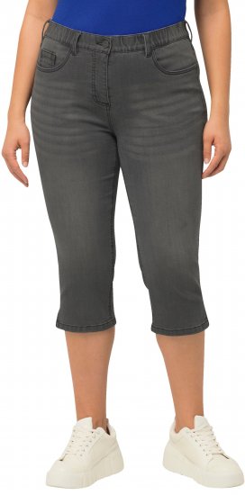 Ulla Popken Basic Capri Sarah Fit Jeans Gray - Džinsai & Kelnės Didelėse Dydžiuose – Plus Size - 