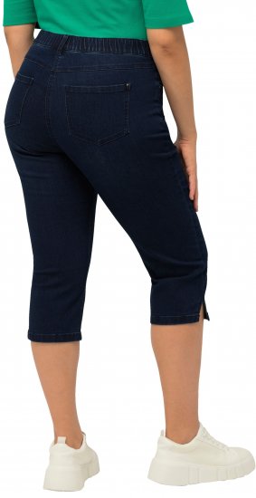 Ulla Popken Basic Capri Sarah Fit Jeans Denim Blue - Džinsai & Kelnės Didelėse Dydžiuose – Plus Size - 
