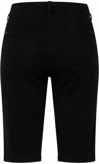 Ulla Popken Basic Denim Mandy Bermuda Shorts Black - Džinsai & Kelnės Didelėse Dydžiuose – Plus Size - 