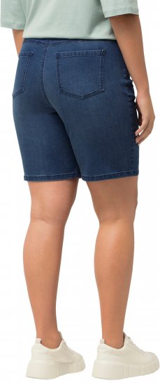 Ulla Popken Basic Denim Mandy Bermuda Shorts Light Blue Denim - Džinsai & Kelnės Didelėse Dydžiuose – Plus Size - 
