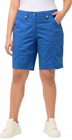 Ulla Popken Cargo Bermuda Shorts Royal Blue - Džinsai & Kelnės Didelėse Dydžiuose – Plus Size - 