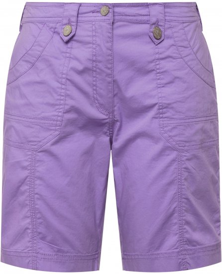 Ulla Popken Cargo Bermuda Shorts Pale Lilac - Džinsai & Kelnės Didelėse Dydžiuose – Plus Size - 