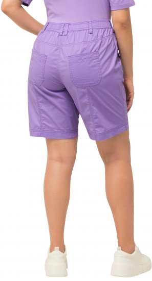 Ulla Popken Cargo Bermuda Shorts Pale Lilac - Džinsai & Kelnės Didelėse Dydžiuose – Plus Size - 