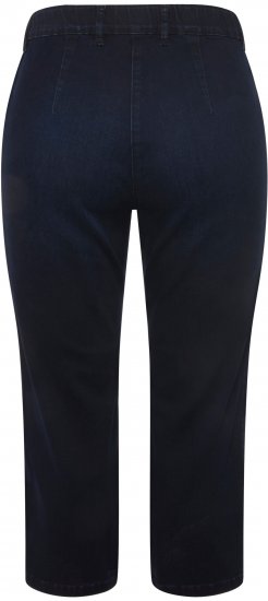 Ulla Popken Cropped Stretch Blend Mony Jeans Denim Blue - Džinsai & Kelnės Didelėse Dydžiuose – Plus Size - 