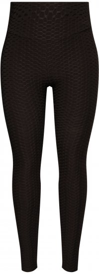 Ulla Popken Textured High Waisted Leggings Grey - Džinsai & Kelnės Didelėse Dydžiuose – Plus Size - 