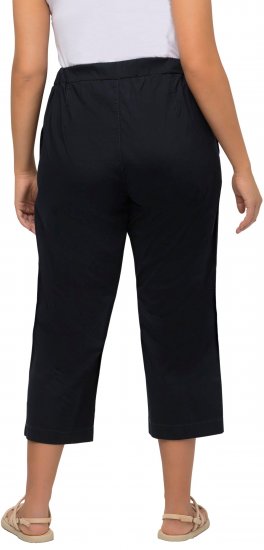 Ulla Popken Cropped Ruby Fit Pants Navy - Džinsai & Kelnės Didelėse Dydžiuose – Plus Size - 
