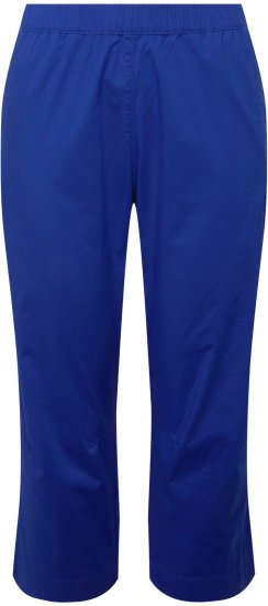 Ulla Popken Cropped Ruby Fit Pants Blue - Džinsai & Kelnės Didelėse Dydžiuose – Plus Size - 