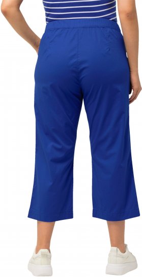 Ulla Popken Cropped Ruby Fit Pants Blue - Džinsai & Kelnės Didelėse Dydžiuose – Plus Size - 