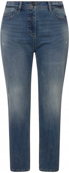 Ulla Popken Thermal Mom Jeans Blue Denim - Džinsai & Kelnės Didelėse Dydžiuose – Plus Size - 