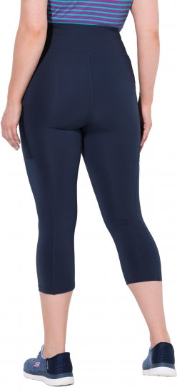Ulla Popken Cropped High Waisted Leggings Navy - Džinsai & Kelnės Didelėse Dydžiuose – Plus Size - 