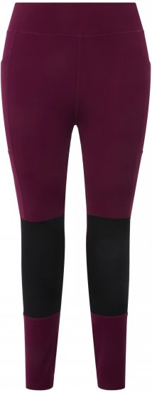 Ulla Popken High Waisted Hiking Leggings Purple - Džinsai & Kelnės Didelėse Dydžiuose – Plus Size - 